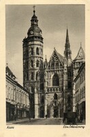 C - 207 running postcard box office - cathedral steeple (weinstock photo)