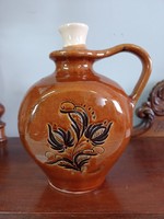 Juried, marked Hungarian glazed ceramic jug