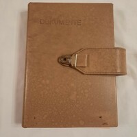 Retro faux leather German file organizer (ndk)