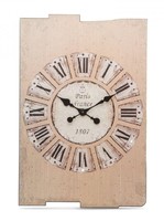 New! Antique effect vintage wall clock/beige 40x60cm