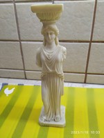 Görög női alabástrom szobor, magassága 25 cm eladó! KAPYATIE szobor eladó!
