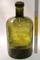 "Müller Testvérek R.T. kb. 2 Liter." olajzöld tintásüveg (2491)