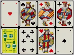 Francia sorozatjelű kártya nagykoronás bécsi kártyakép Piatnik Ausztria 32 lap
