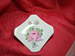 Charming porcelain bowl with a rose pattern