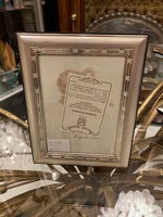 Silver picture frame - with ribbon pattern decor (i./28)