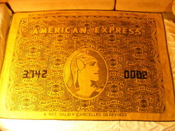 Ritka vintage American Express AMEX Credit Card strand törölköző 144 x 100 cm