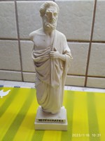 Görög férfi alabástrom szobor, magassága 24 cm eladó!Hippocrates szobor eladó!