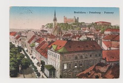 Pozsony/ Pressburg/ Bratislava, vár, gőzhajó, stb. cca 1913-192