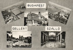 072 --- Futott képeslap Budapest - Gellért Szálló