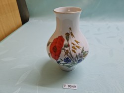 T0548 Zsolnay pipacsos váza 18 cm