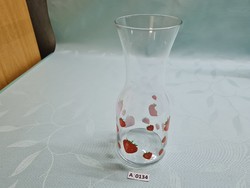 A0134 Eper mintás italos üveg 23 cm