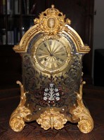 French marquetry clock made between 1830-1850
