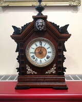 Refurbished, exceptionally beautiful antique hearth clock