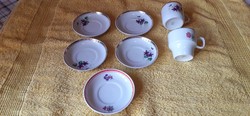 5 raven house plates and 2 cups to fill the gap