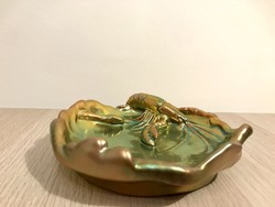 Zsolnay eosin crab bowl