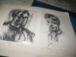 The portrait, in the art of Martyn Ferenc. Written by éva hárs Pécs 1971. 20 X 29 cm