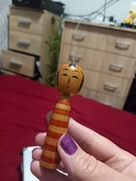 Extremely valuable marked Japanese Kokeshi wooden doll 9 cm!