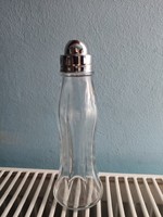Art Deco jellegű üveg cukor szoró-16cm.