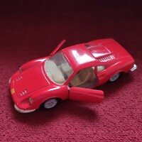Piros  Ferrari Dino 246GT  autómodell, modellautó