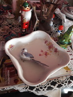 Zsolnay pink square porcelain serving bowl