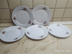 Porcelán Zsolnay süteményes tányé 5 db eladó!