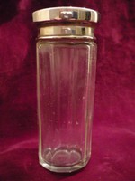 Piper glass with a metal top squarely polished 190130