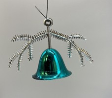 Retro plastic Christmas tree decoration, bell ringing bell