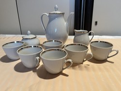 Cp colditz gdr porcelain 6 pcs. Coffee set in incomplete condition