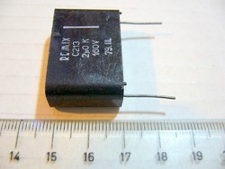 Antik darabok tv-rádió alkatrész C213 2uF 160V REMIX fémezett poliészter kondenzátor VINTAGE NOS-MPL