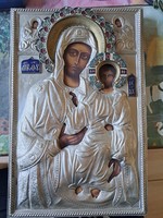 Large icon with fire enamel decoration.