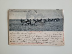Régi antik 1894 Monarchia katonai tüzérségi képeslap