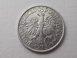 Poland 2 zloty 1973 coin - Polish 2 zloty 1973 foreign coin