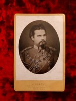 II. Lajos bajor király kabinet fényképe, König Ludwig II. v. Bayern, der Märchenkönig cabinet photo
