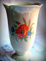 Drasche vase with field flower decoration