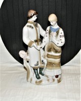 Szovjet Polonne - Páros porcelán szobor - 26 cm