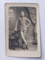 Régi képeslap katona fotó levelezőlap