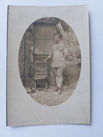 Régi képeslap katona fotó levelezőlap