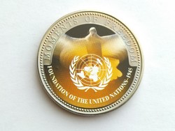 Libéria 10 dollár 2001. UNC. Az ENSZ megalapítása.