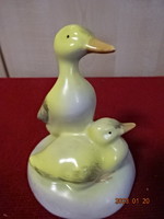 Aquincum porcelain figure, pair of ducks. He has! Jokai.