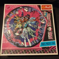 Monster High kerek puzzle, 300 db-os - újszerű, hiánytalan