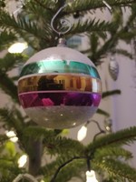 Glass sphere Christmas tree decoration