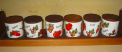 Vintage Fűszertartó készlet  Gerold porcelán