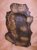 M1-12 pharaoh large head metal wall picture rarity 28 x 20 cm