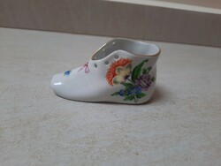 Herendi virágmintás porcelán cipő