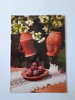 Retro húsvéti képeslap 1985 cserépkorsó fotó levelezőlap