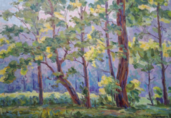 Sz. A. Lucsiskin: Nyár (olajfestmény) orosz festő, Szovjetunió - Luchishkin - Лучишкин