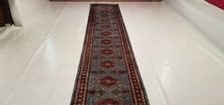 Mm extra long pakistani yamud handmade persian rug 460x80cm free courier