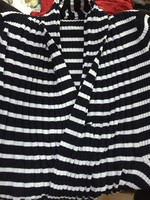 Blue and white striped overlapping cardigan, betty barclay brand, size m/l