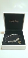 Ezüst (925) Pandora karkötő charmokkal