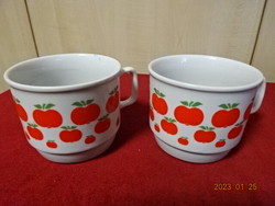 Zsolnay porcelain, cherry pattern glass, two pieces in one. He has! Jokai.